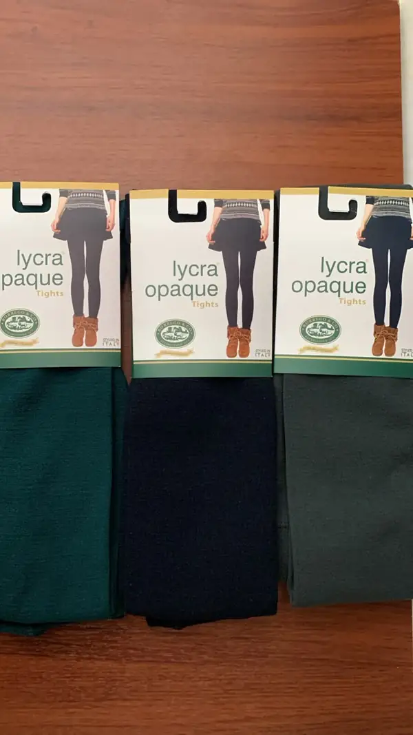Medias pantalón colegiales en microfibra, empacadas